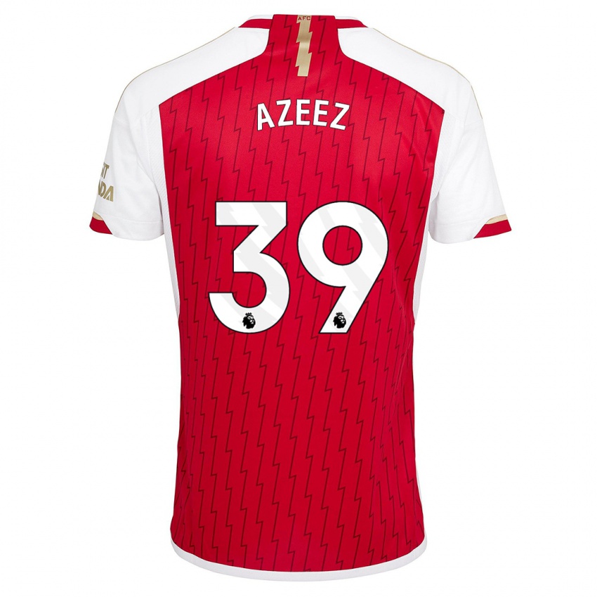 Mænd Miguel Azeez #39 Rød Hjemmebane Spillertrøjer 2023/24 Trøje T-Shirt