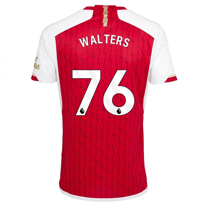 Mænd Reuell Walters #76 Rød Hjemmebane Spillertrøjer 2023/24 Trøje T-Shirt