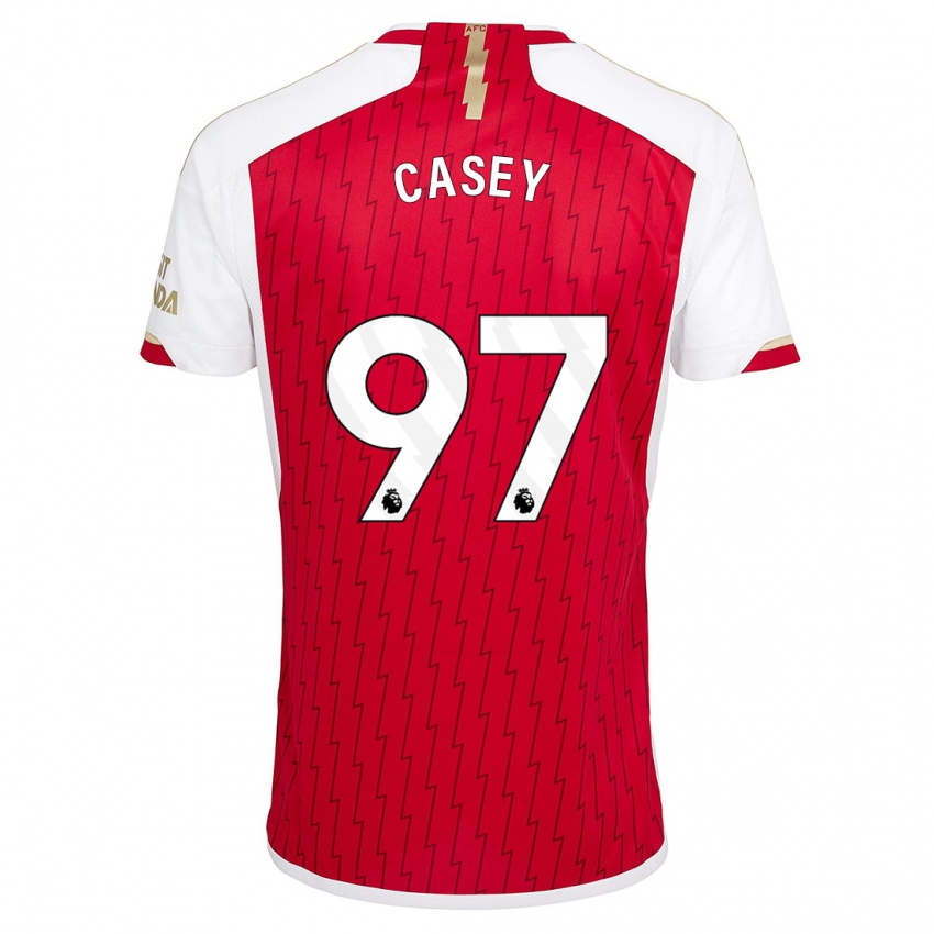 Mænd Dan Casey #97 Rød Hjemmebane Spillertrøjer 2023/24 Trøje T-Shirt