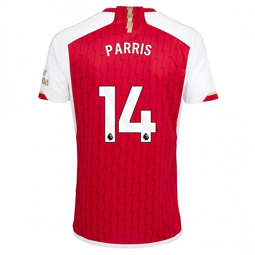 Mænd Nikita Parris #14 Rød Hjemmebane Spillertrøjer 2023/24 Trøje T-Shirt