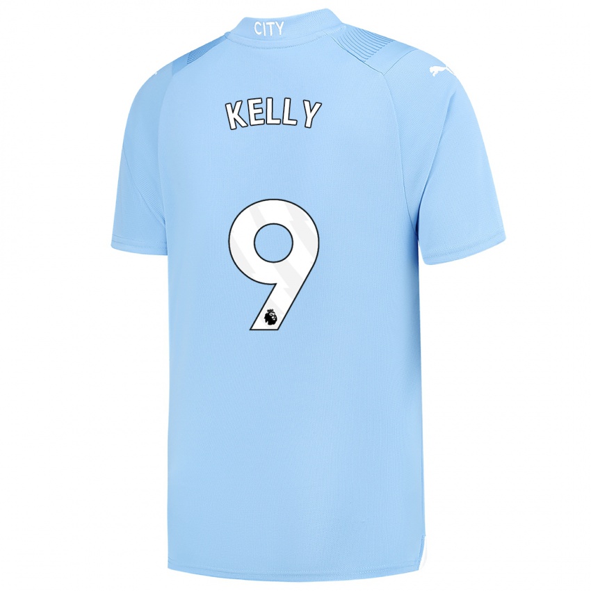 Mænd Chloe Kelly #9 Lyseblå Hjemmebane Spillertrøjer 2023/24 Trøje T-Shirt