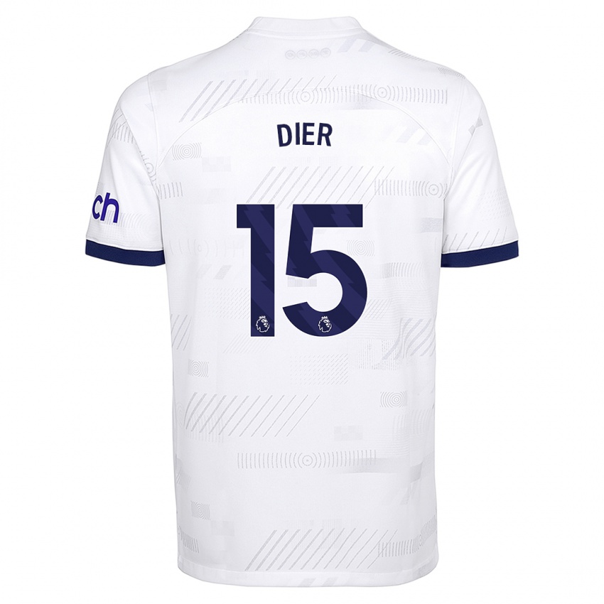 Mænd Eric Dier #15 Hvid Hjemmebane Spillertrøjer 2023/24 Trøje T-Shirt