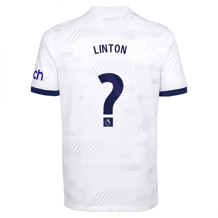 Mænd Jahziah Linton #0 Hvid Hjemmebane Spillertrøjer 2023/24 Trøje T-Shirt