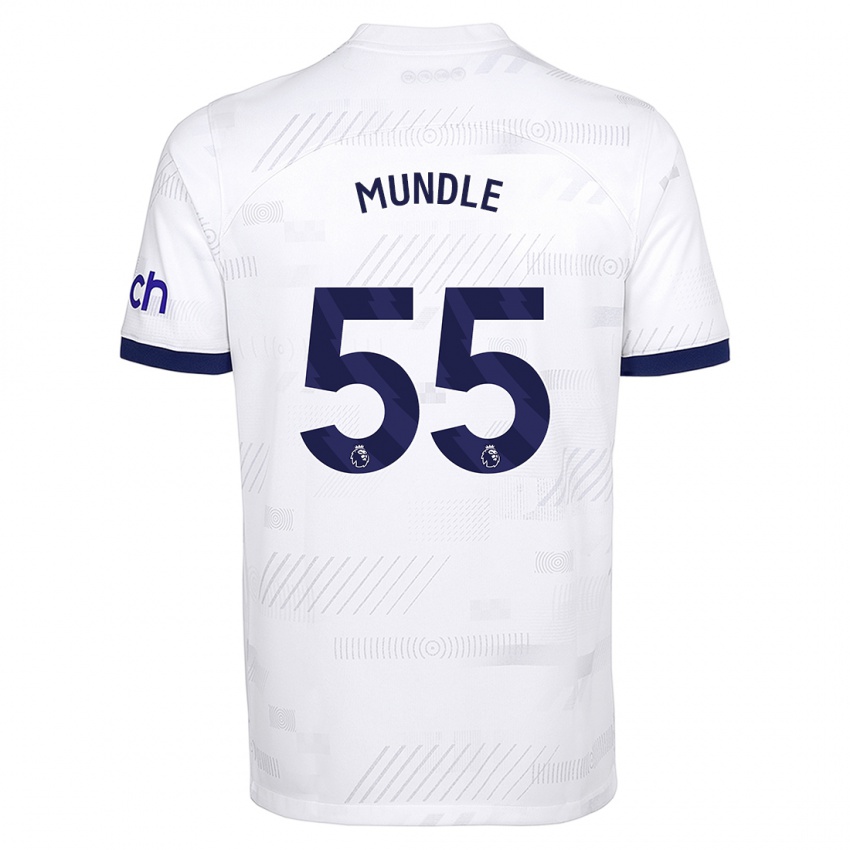 Mænd Romaine Mundle #55 Hvid Hjemmebane Spillertrøjer 2023/24 Trøje T-Shirt