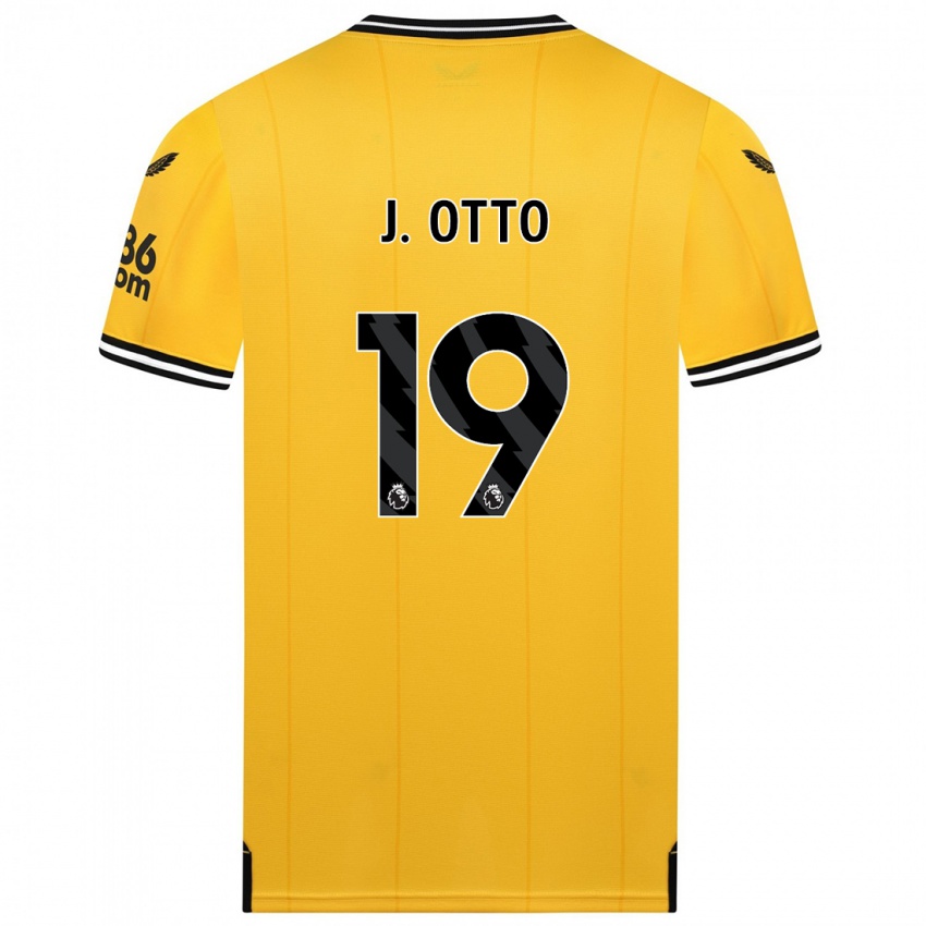Mænd Jonny Otto #19 Gul Hjemmebane Spillertrøjer 2023/24 Trøje T-Shirt