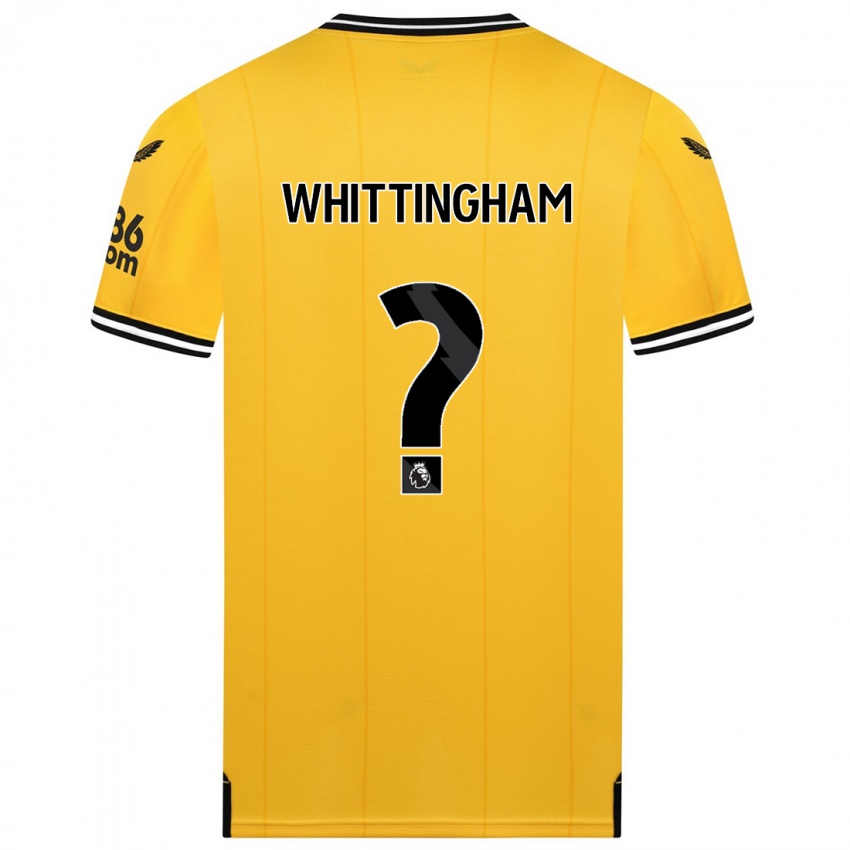 Mænd Matthew Whittingham #0 Gul Hjemmebane Spillertrøjer 2023/24 Trøje T-Shirt