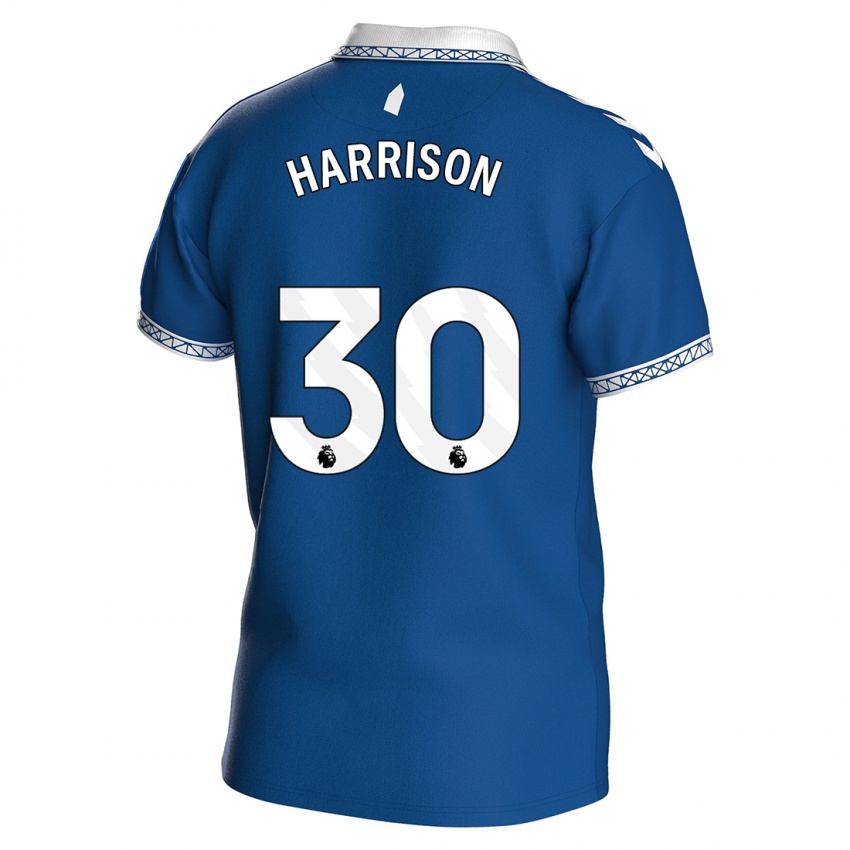 Mænd Jack Harrison #30 Kongeblå Hjemmebane Spillertrøjer 2023/24 Trøje T-Shirt