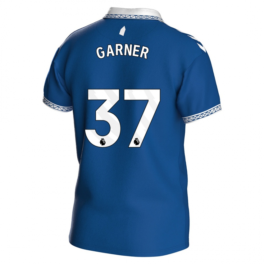 Mænd James Garner #37 Kongeblå Hjemmebane Spillertrøjer 2023/24 Trøje T-Shirt