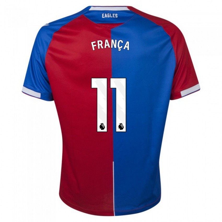Mænd Matheus França #11 Rød Blå Hjemmebane Spillertrøjer 2023/24 Trøje T-Shirt