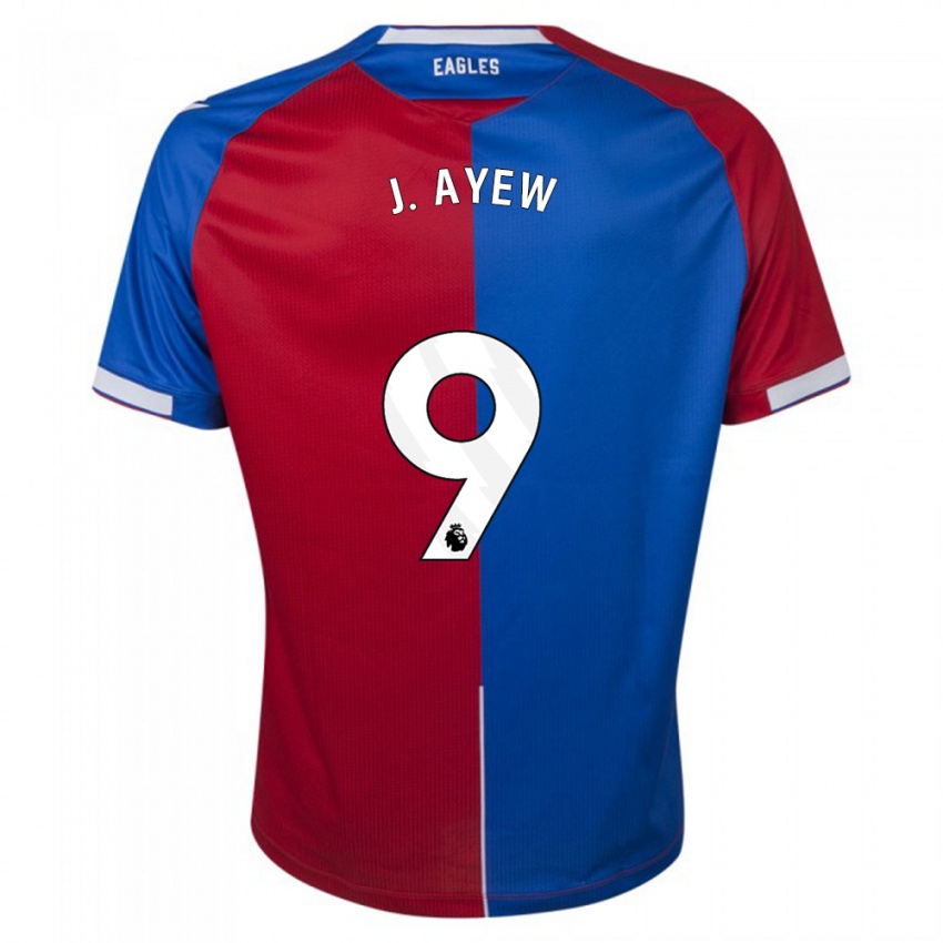Mænd Jordan Ayew #9 Rød Blå Hjemmebane Spillertrøjer 2023/24 Trøje T-Shirt