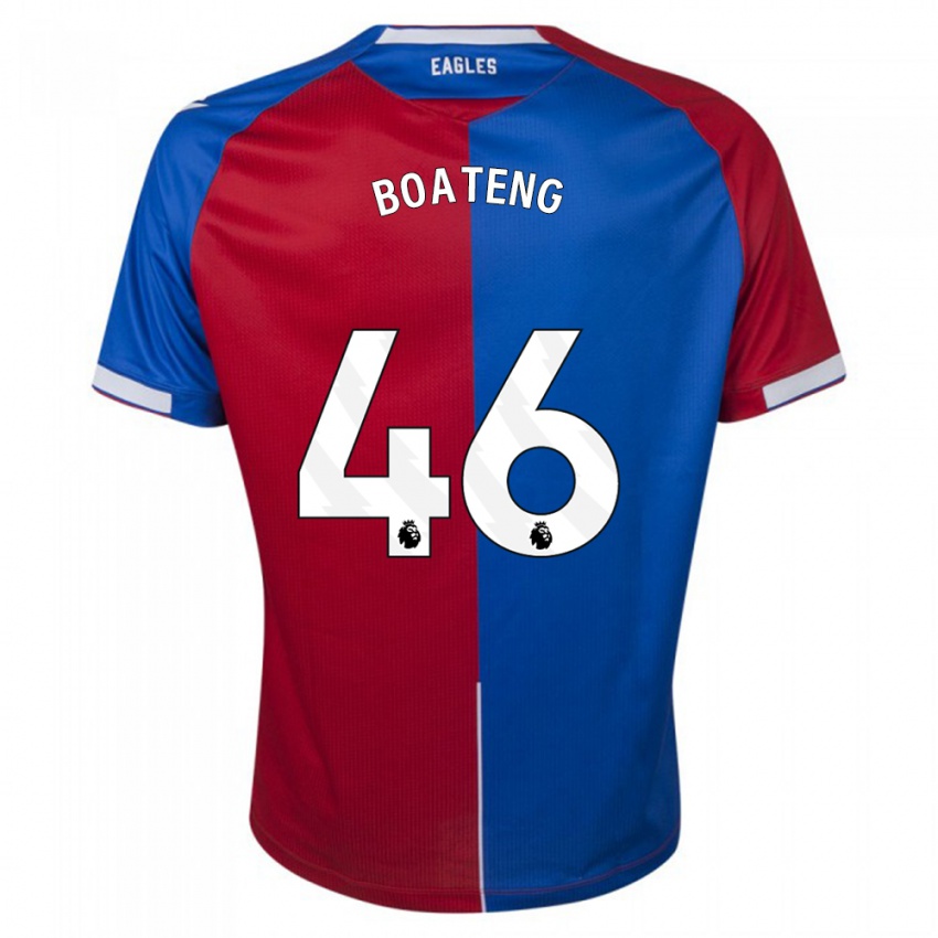 Mænd Malachi Boateng #46 Rød Blå Hjemmebane Spillertrøjer 2023/24 Trøje T-Shirt