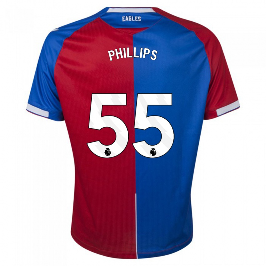 Mænd Killian Phillips #55 Rød Blå Hjemmebane Spillertrøjer 2023/24 Trøje T-Shirt