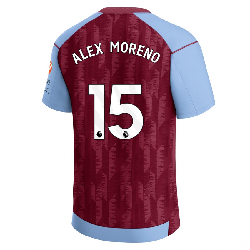 Mænd Alex Moreno #15 Klaret Blå Hjemmebane Spillertrøjer 2023/24 Trøje T-Shirt