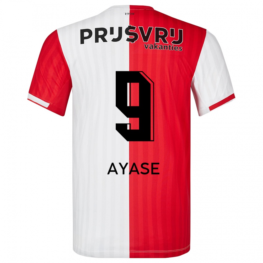 Mænd Ayase Ueda #9 Rød Hvid Hjemmebane Spillertrøjer 2023/24 Trøje T-Shirt