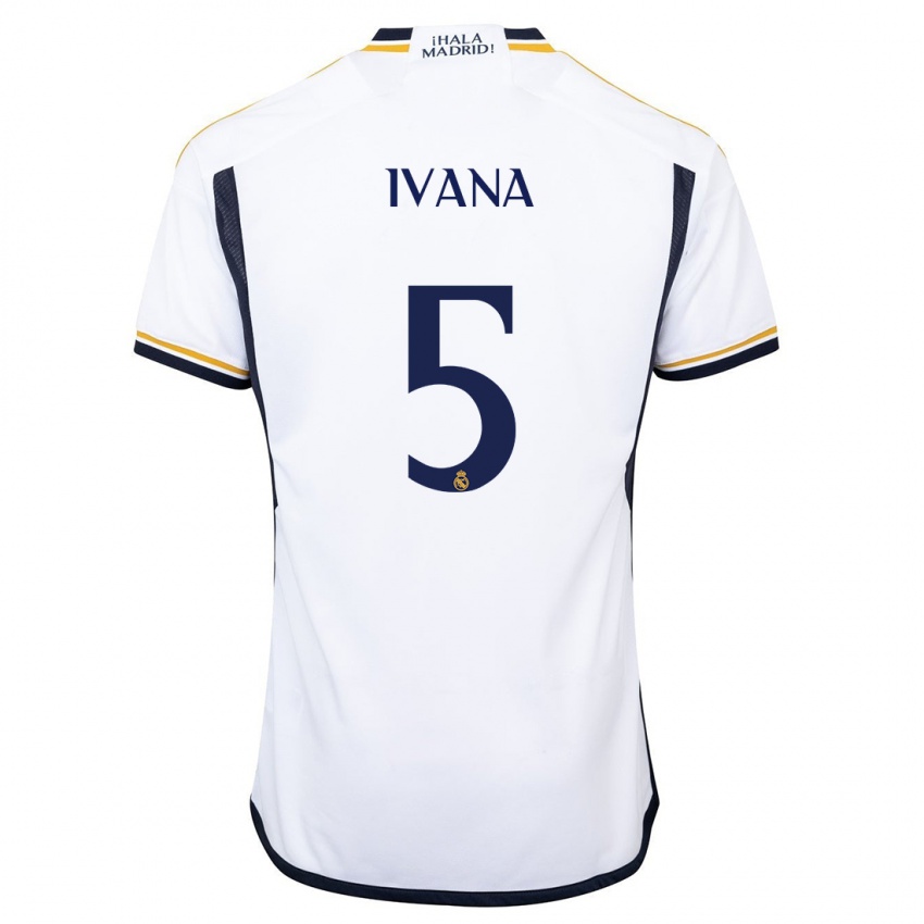Mænd Ivana Andres #5 Hvid Hjemmebane Spillertrøjer 2023/24 Trøje T-Shirt