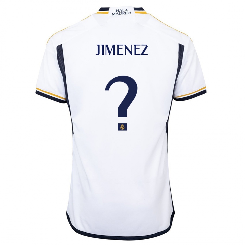 Mænd Alejandro Jimenez #0 Hvid Hjemmebane Spillertrøjer 2023/24 Trøje T-Shirt