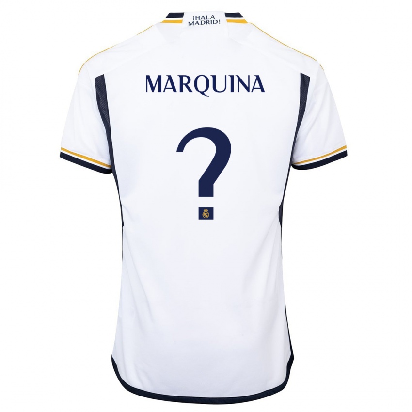 Mænd Guillermo Marquina #0 Hvid Hjemmebane Spillertrøjer 2023/24 Trøje T-Shirt