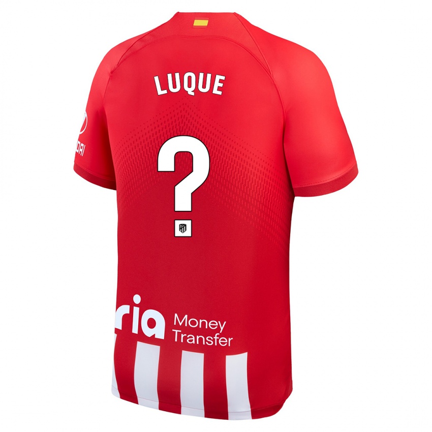 Mænd Adrian Luque #0 Rød Hvid Hjemmebane Spillertrøjer 2023/24 Trøje T-Shirt