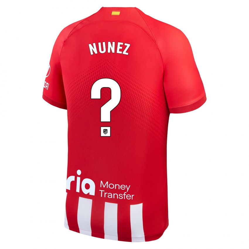 Mænd Rafael Nunez #0 Rød Hvid Hjemmebane Spillertrøjer 2023/24 Trøje T-Shirt