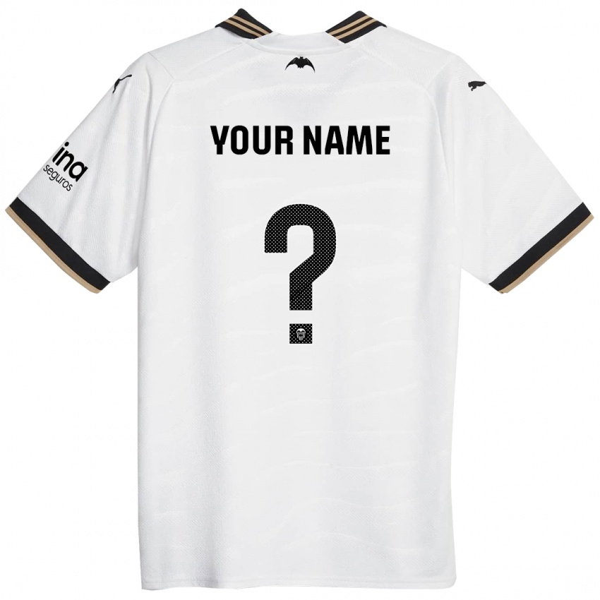 Mænd Dit Navn #0 Hvid Hjemmebane Spillertrøjer 2023/24 Trøje T-Shirt