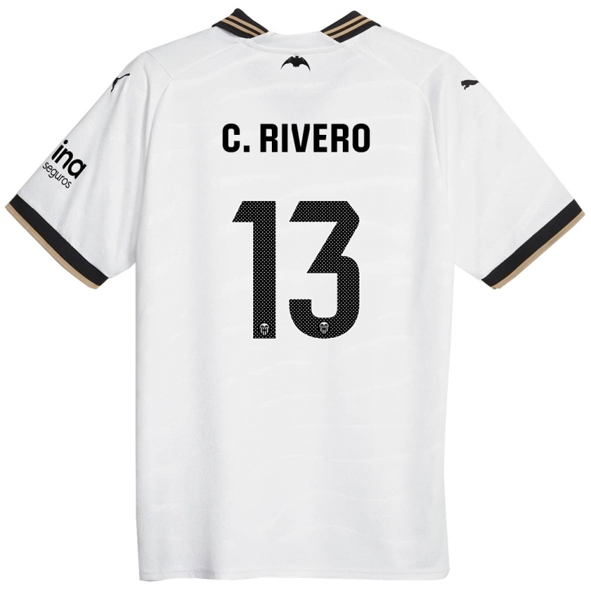 Mænd Cristian Rivero #13 Hvid Hjemmebane Spillertrøjer 2023/24 Trøje T-Shirt