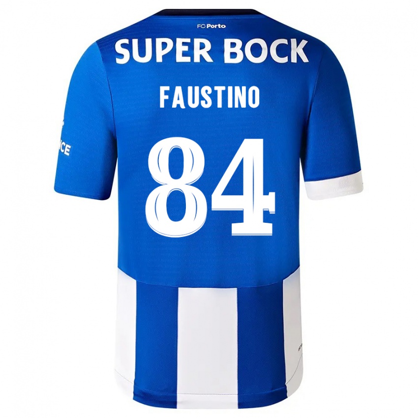 Mænd Levi Faustino #84 Blå Hvid Hjemmebane Spillertrøjer 2023/24 Trøje T-Shirt