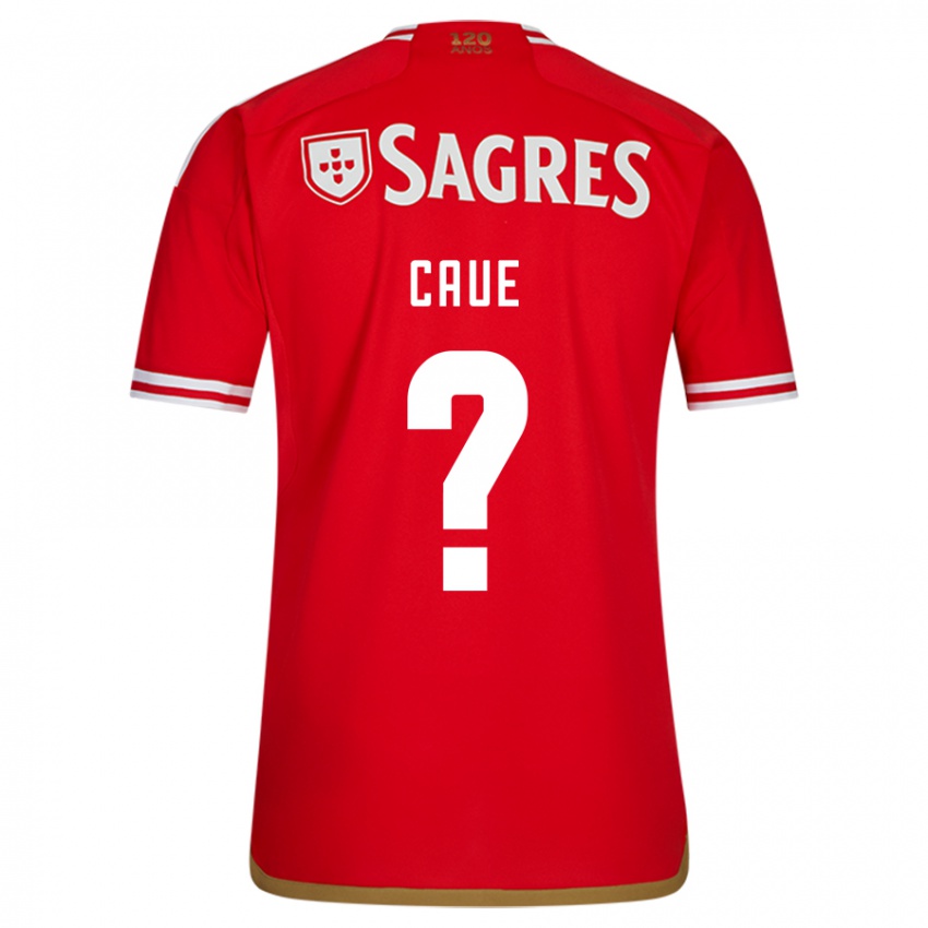 Mænd Caue #0 Rød Hjemmebane Spillertrøjer 2023/24 Trøje T-Shirt