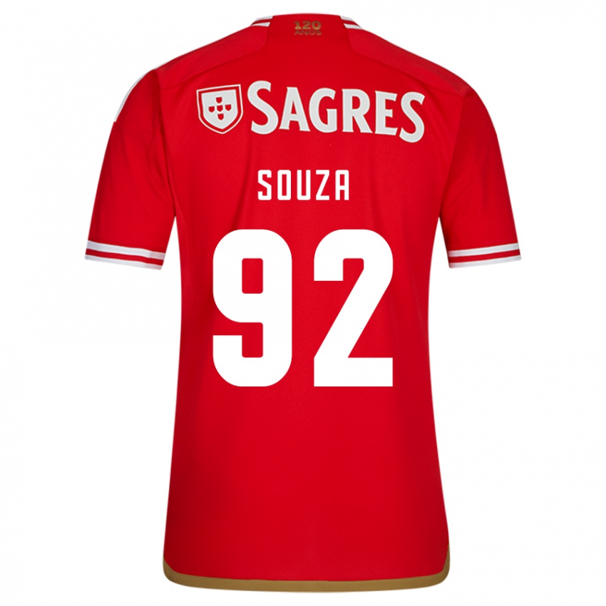 Mænd Pedro Souza #92 Rød Hjemmebane Spillertrøjer 2023/24 Trøje T-Shirt