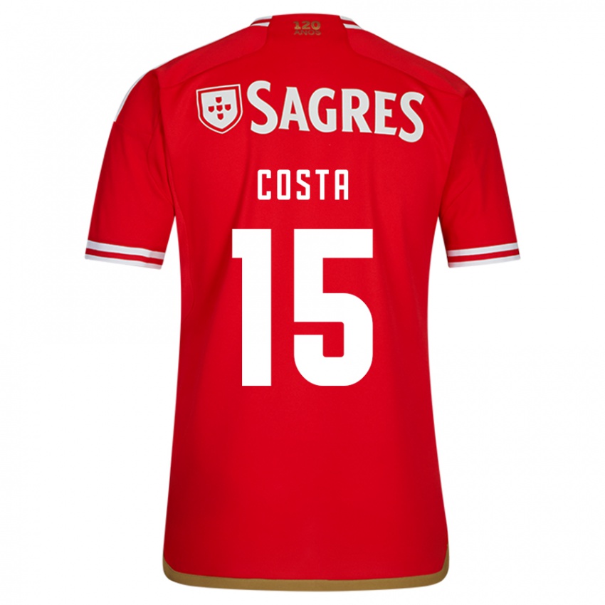 Mænd Carole Costa #15 Rød Hjemmebane Spillertrøjer 2023/24 Trøje T-Shirt