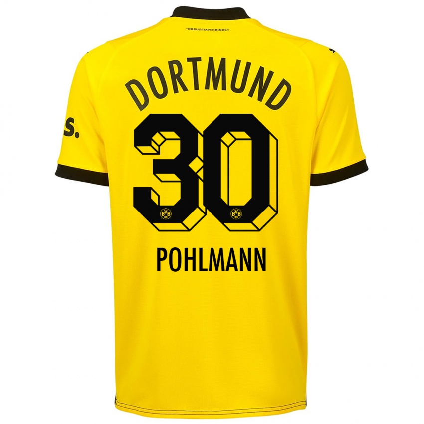 Mænd Ole Pohlmann #30 Gul Hjemmebane Spillertrøjer 2023/24 Trøje T-Shirt