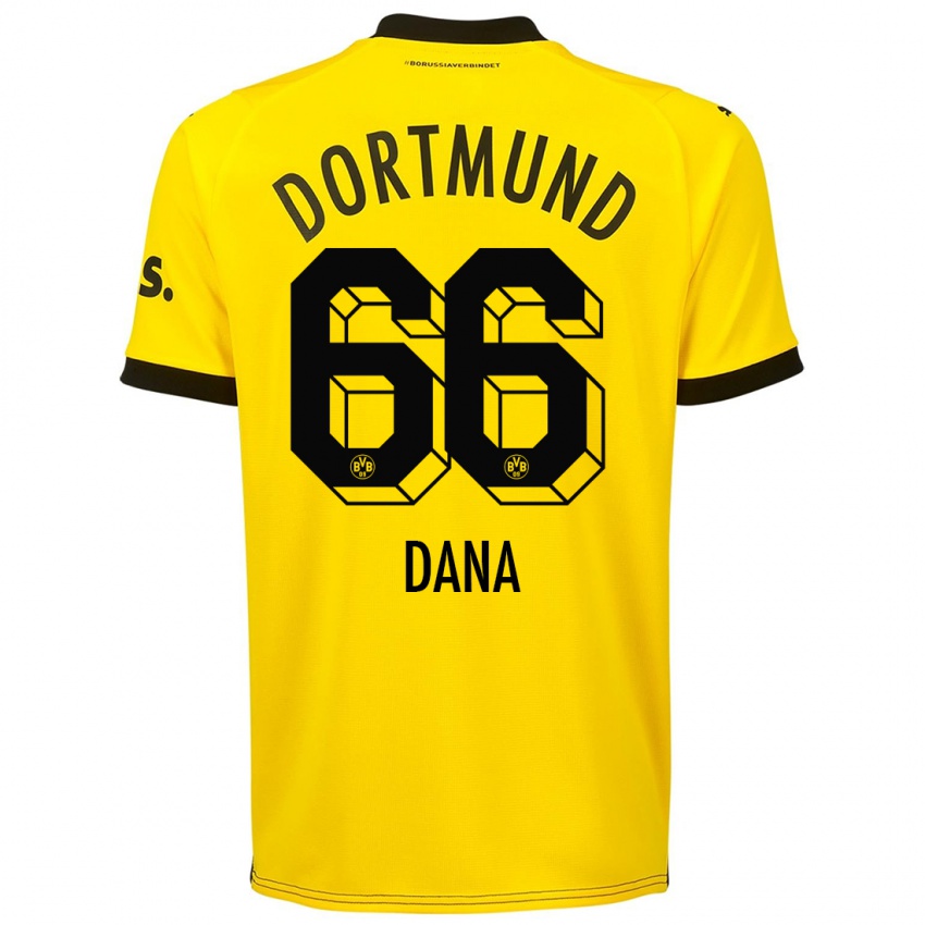 Mænd Bleckmann Dana #66 Gul Hjemmebane Spillertrøjer 2023/24 Trøje T-Shirt