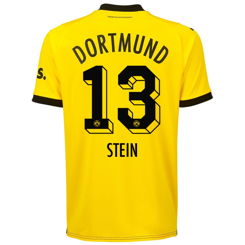 Mænd Daniel Stein #13 Gul Hjemmebane Spillertrøjer 2023/24 Trøje T-Shirt
