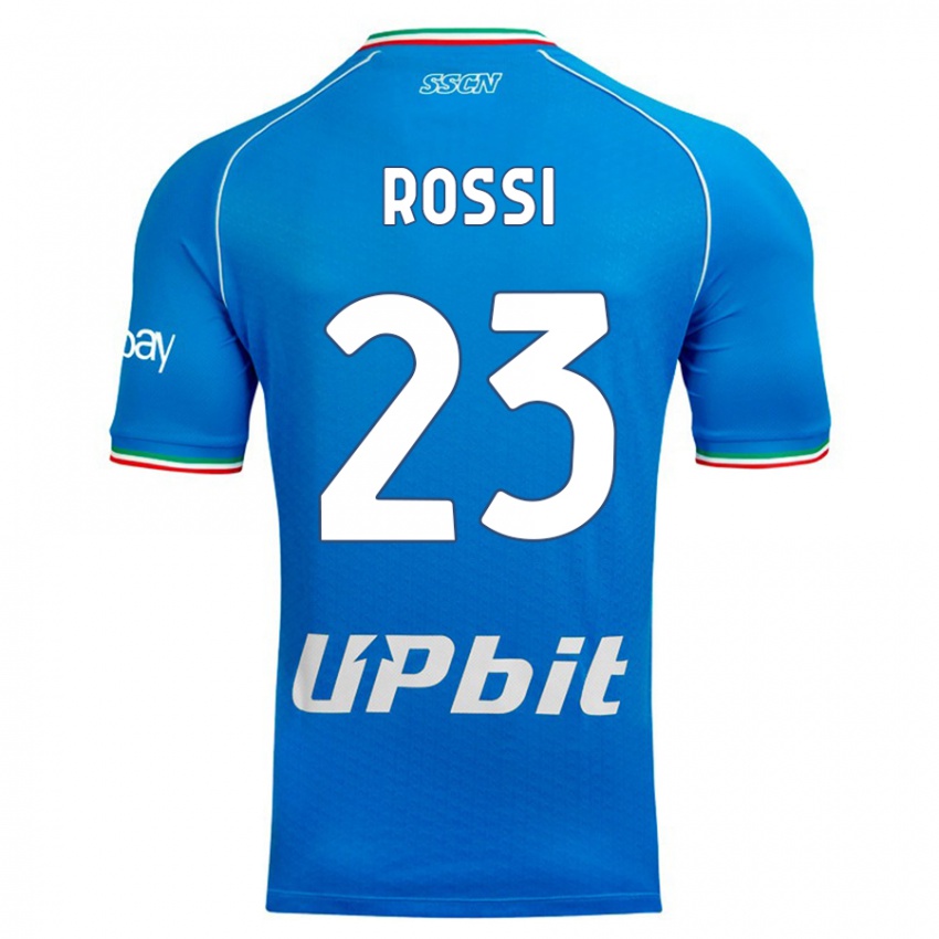 Mænd Leonardo Rossi #23 Himmelblå Hjemmebane Spillertrøjer 2023/24 Trøje T-Shirt