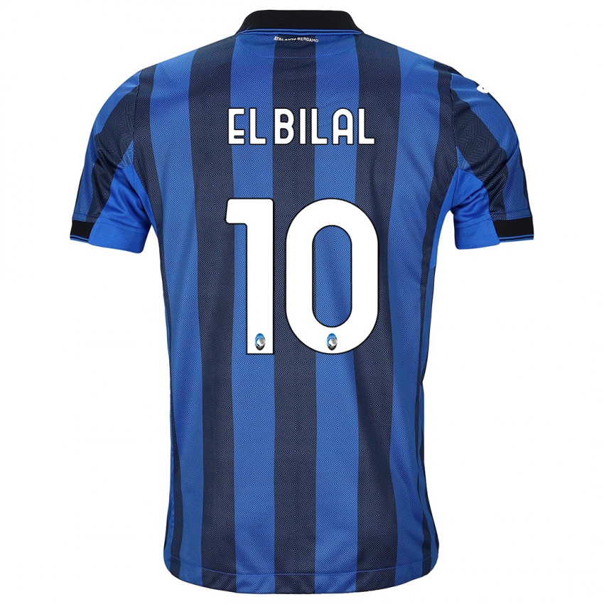 Mænd El Bilal Touré #10 Sort Blå Hjemmebane Spillertrøjer 2023/24 Trøje T-Shirt