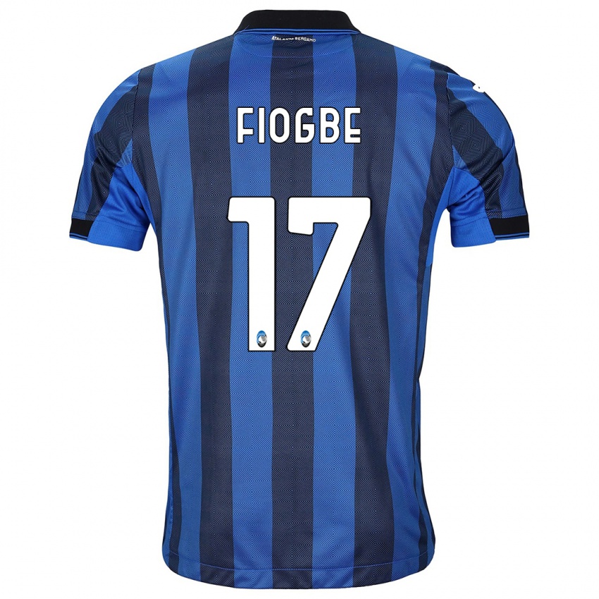 Mænd Candas Fiogbe #17 Sort Blå Hjemmebane Spillertrøjer 2023/24 Trøje T-Shirt