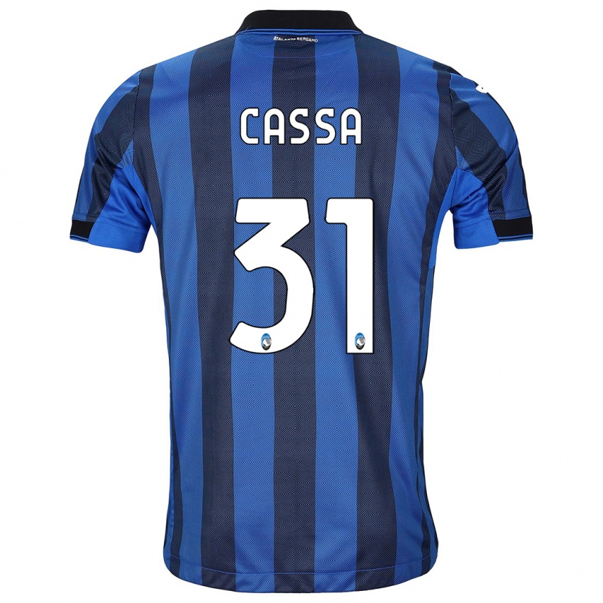 Mænd Federico Cassa #31 Sort Blå Hjemmebane Spillertrøjer 2023/24 Trøje T-Shirt
