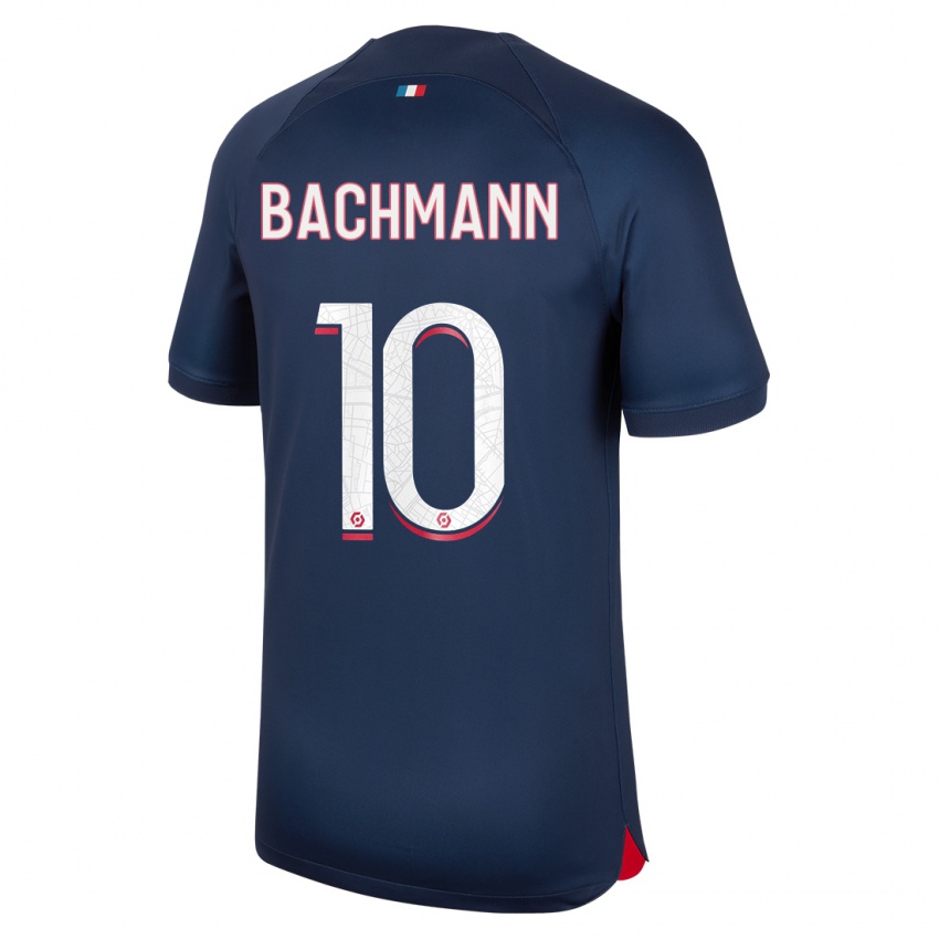 Mænd Ramona Bachmann #10 Blå Rød Hjemmebane Spillertrøjer 2023/24 Trøje T-Shirt
