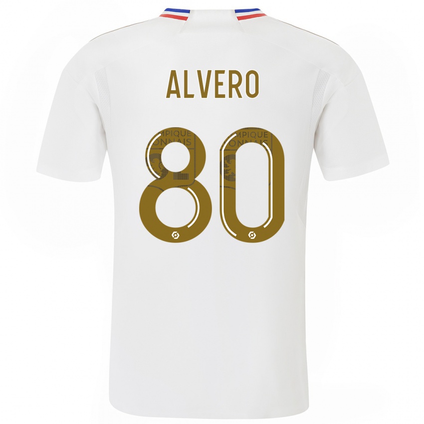 Mænd Skelly Alvero #80 Hvid Hjemmebane Spillertrøjer 2023/24 Trøje T-Shirt
