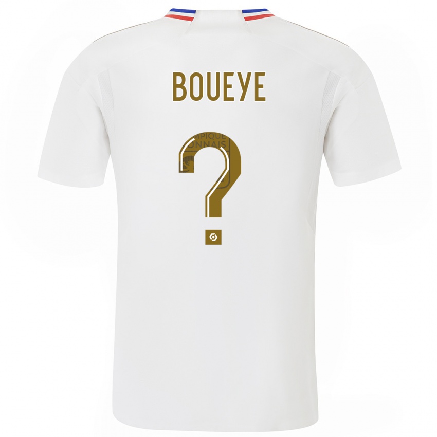Mænd Philippe Boueye #0 Hvid Hjemmebane Spillertrøjer 2023/24 Trøje T-Shirt