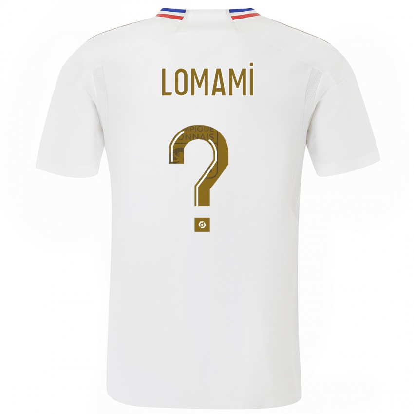 Mænd Irvyn Lomami #0 Hvid Hjemmebane Spillertrøjer 2023/24 Trøje T-Shirt