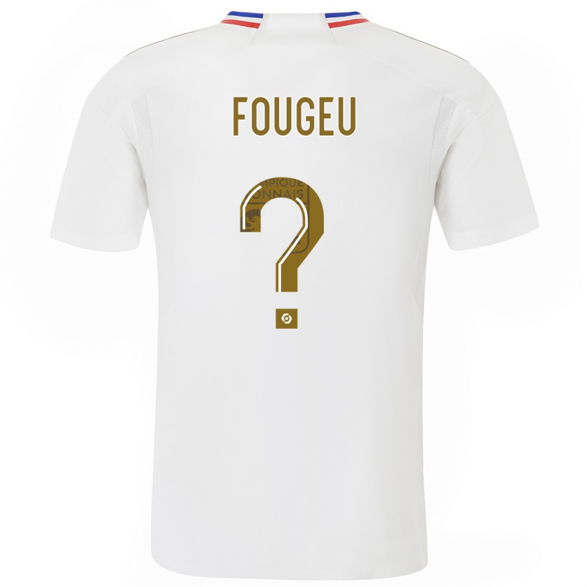 Mænd Breyton Fougeu #0 Hvid Hjemmebane Spillertrøjer 2023/24 Trøje T-Shirt