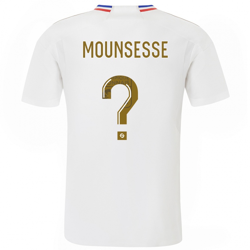 Mænd Jeremy Mounsesse #0 Hvid Hjemmebane Spillertrøjer 2023/24 Trøje T-Shirt