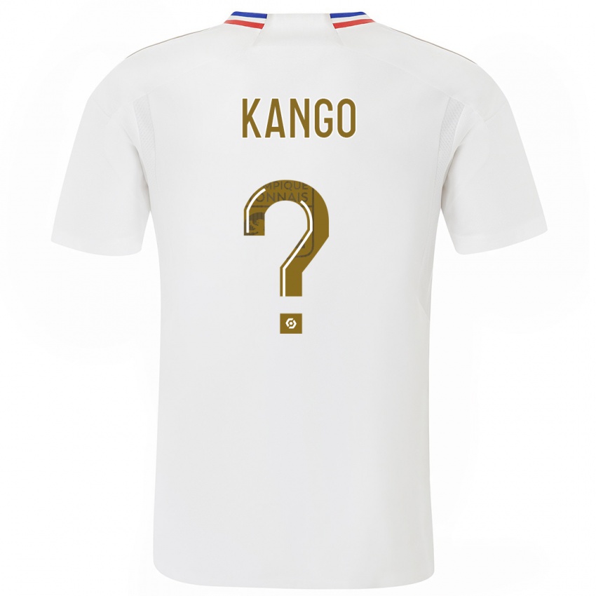 Mænd Steeve Kango #0 Hvid Hjemmebane Spillertrøjer 2023/24 Trøje T-Shirt