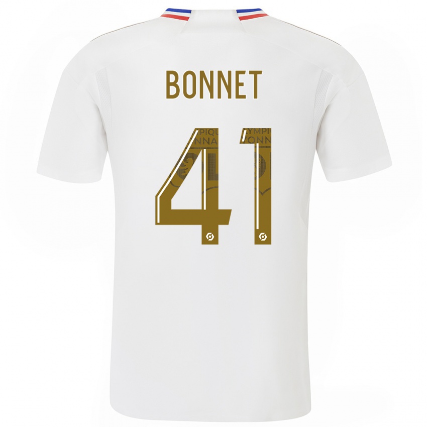 Mænd Noam Bonnet #41 Hvid Hjemmebane Spillertrøjer 2023/24 Trøje T-Shirt