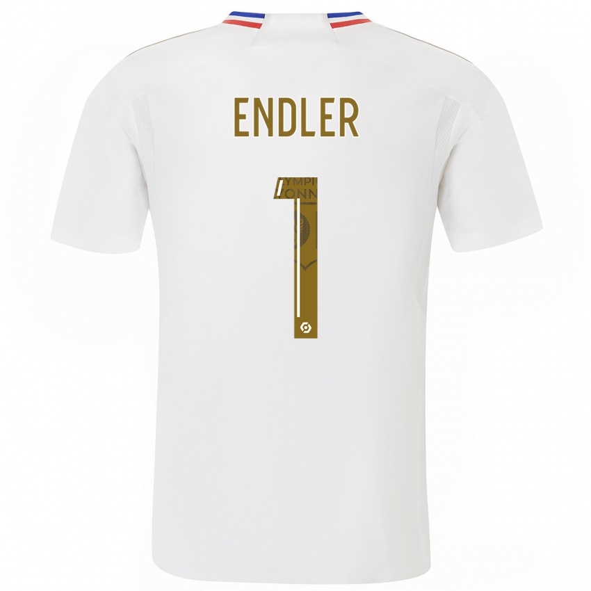 Mænd Christiane Endler #1 Hvid Hjemmebane Spillertrøjer 2023/24 Trøje T-Shirt