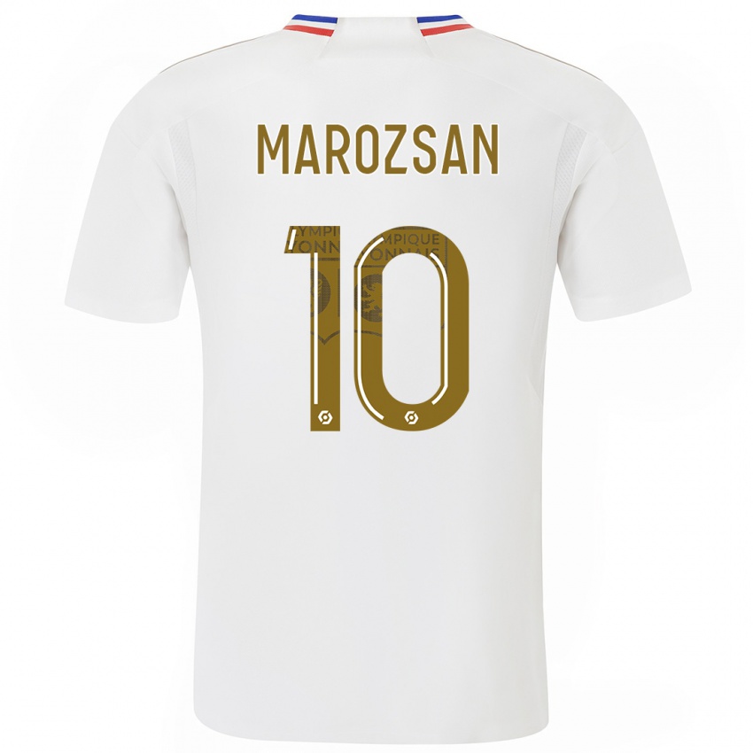 Mænd Dzsenifer Marozsan #10 Hvid Hjemmebane Spillertrøjer 2023/24 Trøje T-Shirt