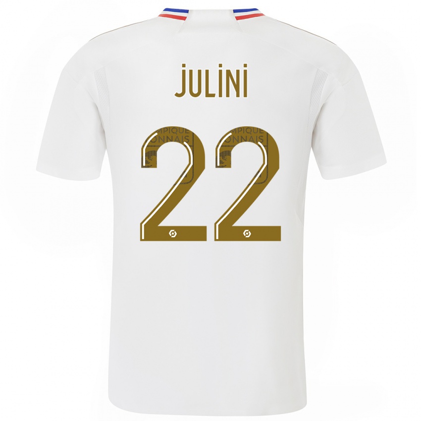 Mænd Sally Julini #22 Hvid Hjemmebane Spillertrøjer 2023/24 Trøje T-Shirt