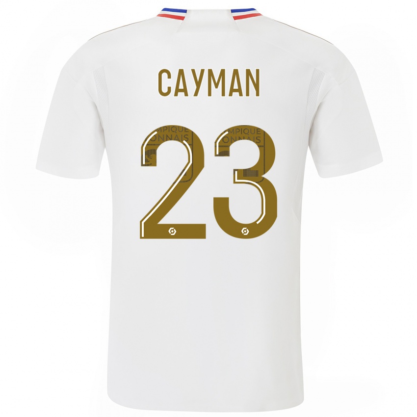 Mænd Janice Cayman #23 Hvid Hjemmebane Spillertrøjer 2023/24 Trøje T-Shirt