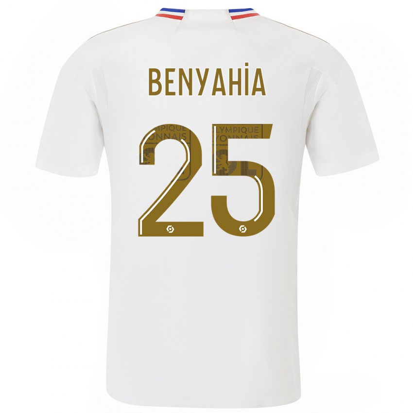 Mænd Ines Benyahia #25 Hvid Hjemmebane Spillertrøjer 2023/24 Trøje T-Shirt