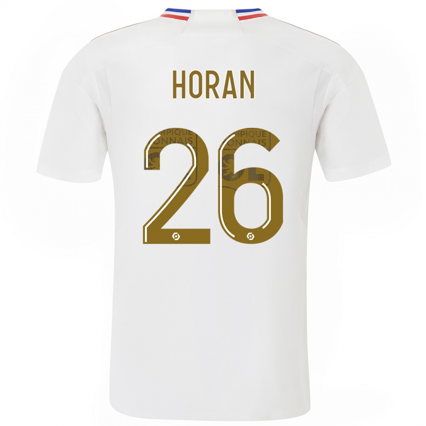 Mænd Lindsey Horan #26 Hvid Hjemmebane Spillertrøjer 2023/24 Trøje T-Shirt